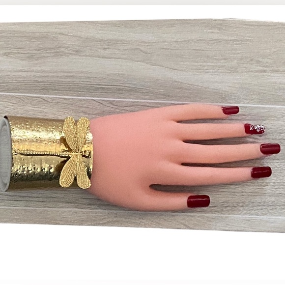 Zara goldtone dragonfly cuff bracelet - Picture 1 of 5
